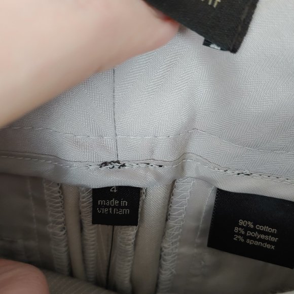 The Limited Cassidy Fit Khaki Trousers size 4 NWT - Picture 5 of 9